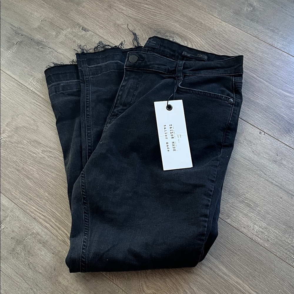Black Cropped Skinny Jeans